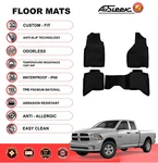 Floor Mats For Dodge Ram 1500 2012-18 Crew Cab Waterproof All Weather Liner. Fixed Price $69.99.