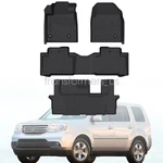 Front & 2ND 3RD Row Tpe Floor Mats Liners Set For 2009-2015 Honda Pilot 4-DOOR. Fixed Price $86.59.