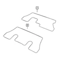 Genuine Mopar Mat Kit-floor Complete 1WZ32DX9AB. Fixed Price $258.71.