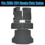 For 2006 2007 2008 2009 2010 2011 Honda Civic Tpe Floor Mats / Trunk Cargo Liner. Fixed Price $105.49.