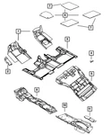 Genuine Mopar Front Floor Carpet Left 1SJ21HL1AJ. Fixed Price $178.46.