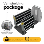 Contractor Steel Shelving Fits Mercedes Sprinter Hr 144" Wb Work Van DHS-10. Fixed Price $3538.08.