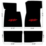 New! Dodge Challenger Sxt Black Carpet Floor Mats Embroidered Logo Set Of 4. Fixed Price $180.99.