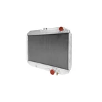 Scott Drake 338-2AL 24" High Perf. Aluminum Radiator With Transmission Cooler. Fixed Price $463.33.