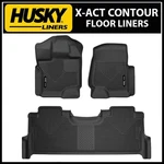 Husky Liners X-act Contour Floor Mats 2017-2024 Ford F-250 F-350 Crew Cab. Fixed Price $179.99.