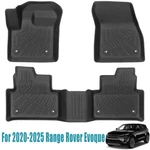 Front & Rear Floor Mats Liner Set For 2020-2025 Range Rover Evoque Tpe Black 3D. Fixed Price $111.19.