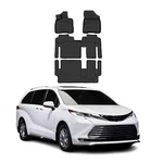 Omac Floor Mats Liner For Toyota Sienna 2021-2024 8 Seat Tpe All-weather Pcs. Fixed Price $109.99.