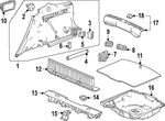 Genuine Honda Lift-gate Trim Scuff Plate 84640-3A0-A21ZA. Fixed Price $208.78.