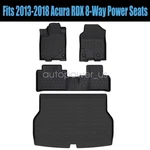 Tpe Floor Mats Trunk Cargo Liner For 2013-2018 Acura Rdx 8-WAY Power Seats Black. Fixed Price $110.99.