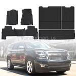 Tpe Floor Mats+trunk Cargo Liner+backrest For 2015-2020 Chevy Tahoe / Gmc Yukon. Fixed Price $127.49.