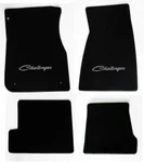 New! 1970 - 1974 Dodge Challenger Black Floor Mats Embroidered Logo Pick Color. Fixed Price $180.99.