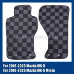 Checkered Flag Carpet Floor Mats Set Of For 2016-2023 Mazda MX-5 / Miata. Fixed Price $38.49.