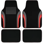 Pass Leather Sporty Floor Mats Carpet, Universal Waterproof Red. Fixed Price $35.99.