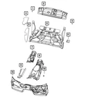 Genuine Mopar Wheelhouse Silencer Right 68240960AC. Fixed Price $45.20.
