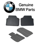 For Bmw Set Of Front & Rear Floor Mat All Weather Rubbers Anthracite Black. Fixed Price $129.04.