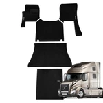 Floor Mat Set For Volvo Vnl 860 Models 2019-2024 (black/black). Fixed Price $220.00.