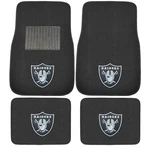 New 4PCS Nfl Las Vegas Raiders Truck Front Rear Carpet Floor Mats Set. Fixed Price $44.98.