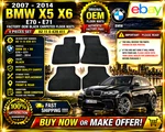 2007-14 Bmw X5 X6 Carpeted Floor Mats Black E70 E71 Oem 82110439411 81. Fixed Price $99.99.
