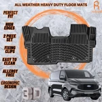 3D Molded Car Floor Mats Liners Fits Ford Transit Custom 2013-2019 All Weather. Fixed Price $111.59.