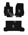 Corvette Convertible Jet Black Floor & Trunk Mats - Jake Skull C7R Logos. Fixed Price $412.98.
