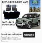 Land Rover Defender 90- VPLES0548 Front Right Sx Rubber Mats. Fixed Price $75.43.
