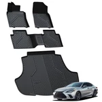Full Set Row Floor Mats + Cargo For Lexus ES250 ES300H ES350 Fwd 2019-2025. Fixed Price $190.40.