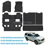 Floor & Backrest Mats Liner For 2015-2020 Chevy Tahoe Gmc Yukon Bucket Seat Tpe. Fixed Price $157.59.