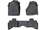 Rough Country Heavy Duty Floor Mats FRONT/REAR-12-18 Dodge Ram 1500 Quad Cab. Fixed Price $131.00.