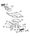 Genuine Mopar Floor Pan Cover 1HB21BDVAA. Fixed Price $16.80.