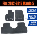 Front & Rear Floor Mats Carpet Waterproof Black Velour For 2011-2015 Mazda. Fixed Price $34.10.
