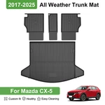 Fit For 2017-2025 Mazda CX-5 All Weather 3D Tpe Cargo Liner + Backrest Mat. Fixed Price $68.59.