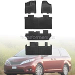 Tpe 1ST&2ND&3RD Floor Mats Trunk Cargo Liners For 2011-2012 Toyota Sienna 8 Seat. Fixed Price $223.19.