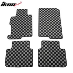 Fits 13-17 Honda Accord Floor Mats Non-slip Carpets Checkered Black Gray Plaid. Fixed Price $65.99.