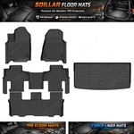 For 2022-2025 Jeep Wagoneer Tpe Floor+backrest+trunk Cargo Mats Liner Waterproof. Fixed Price $123.99.