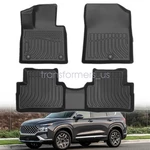 Tpe Floor Mats Liner 3PCS For 2021 2022 2023 Hyundai Santa Fe 5-SEAT All Weather. Fixed Price $63.79.