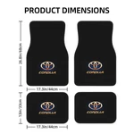 Toyota Corolla 4PCS Floor Mats Auto Carpets Interior Trim Accessories. Fixed Price $69.99.