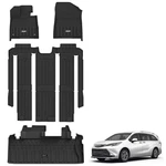 3W Floor Mat&trunk Liner For Toyota Sienna 8 Seat 2021-25. Fixed Price $174.15.