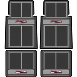 Oer Black/charcoal/gray Carpet Floor Mat Set 1955-1957 Chevy Bel Air. Fixed Price $175.98.