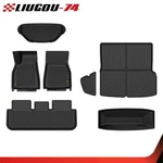All Weather Tpe Floor Mats Liners Full Set Black Fit For 2021-2024 Tesla Model. Fixed Price $194.14.