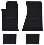 1985-92 Black Custom Vintage 4 Piece Floor Mats Set With "camaro" Logo. Fixed Price $188.99.