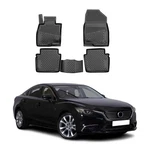 Omac Floor Mats Liner For Mazda 6 2018-2021 Black Tpe All-weather 4 Pcs. Fixed Price $39.99.