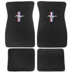 Acc Carpeted Floor Mats W/ Tri-bar Logo Set Mustang 65-73 Black. Fixed Price $120.99.