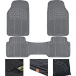 Bdk 3-PIECE Gray Rubber Floor Mats (front + Rear), Heavy Duty Universal Fit L.... Fixed Price $22.50.