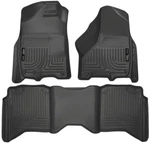 Husky Weatherbeater Floor Mats For Dodge Ram 1500 2500 3500 Crew Cab Liner 99001. Fixed Price $219.98.