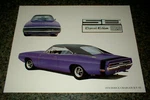 1970 Dodge Charger R/t Se Mopar Art 68 69 440 Hemi Plum Crazy Purple. Fixed Price $11.99.
