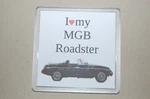Brg Mgb Roadster - Rostyle Or Wires Drink Mat Coaster Retro Cars. Fixed Price $5.80.