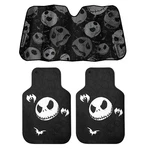 New Nightmare Before Christmas Jack 2PC Rubber Front Floor Mats & Auto Sun Shade. Fixed Price $103.29.