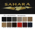 Lloyd Mats Velourtex Jeep Wrangler Sahara Logo Front Floor (1987 & Up). Fixed Price $138.99.