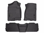 Husky Weatherbeater FRONT/2ND Row Mats 3PC Fits 07-14 Escalade, Tahoe, Yukon Blk. Fixed Price $149.99.