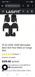Lasfit Floor Mats For 2020-2025 Mercedes Benz Gls 6 Seater Only XS-MB01. Fixed Price $54.99.